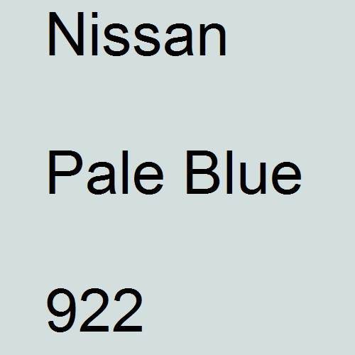 Nissan, Pale Blue, 922.